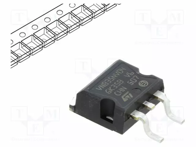 IC: POWER SWITCH - LOW-SIDE - 30A - CH: 1 - SMD - D2PAK - Power switches - mikropiirit - VNB35NV04TR-E - 1