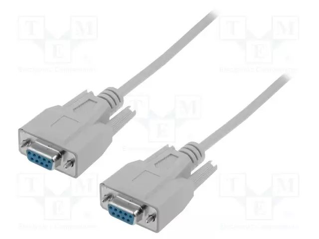 KAAPELI - D-SUB 9PIN RASIA,MOLEMMIN PUOLIN - 3M - HARMAA - Tietokonekaapelit ja -adapterit - AK-610106-030-E - 1