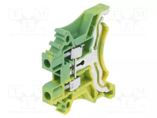 LIITIN: KISKO-DC - 1KV - DIN-KISKOLLE - RUUVI TERMINAALI - NAVAT: 1 - Kiskoliittimet - DC2.5-PE - 1