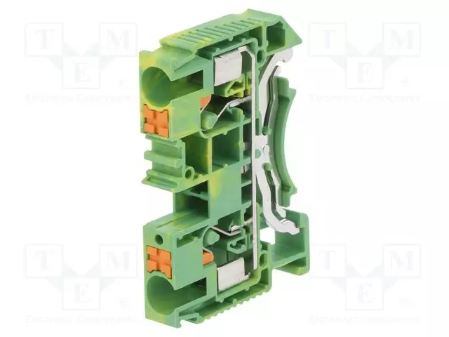 LIITIN: KISKO-DS - 41A - 1KV - DIN-KISKOLLE - JOUSIPURISTIN - NAVAT: 1 - Kiskoliittimet - DS6-PE - 1
