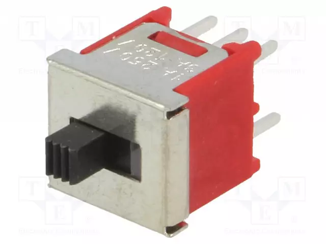 LIUKUKYTKIN - AS: 2 - DPDT - 3A/120VAC - 3A/28VDC - ON-ON - THTOHM - Mikrokytkimet - 5FD1S102M2QE - 1