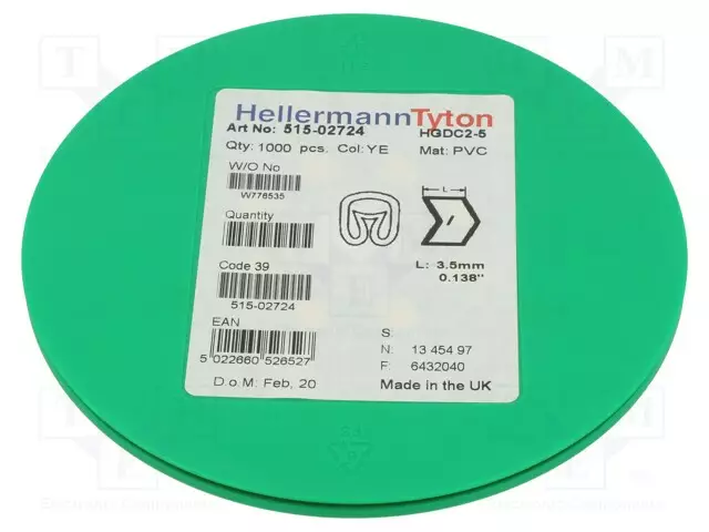 MERKIT - MERKINTÄ: / - 2÷5MM - PVC - KELTAINEN - -65÷105°C - HGDC2-5 - Kaapeleiden merkintä - HGDC2-5-PVC-YE - 1