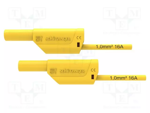 MITTAUSJOHTO - 16A - BANAANIPISTOKE 4MM,MOLEMMIN PUOLIN - Mittausjohdot - VSFK8500SIL125-GE - 1