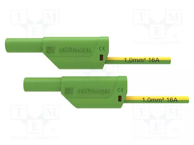 MITTAUSJOHTO - 16A - BANAANIPISTOKE 4MM,MOLEMMIN PUOLIN - Mittausjohdot - VSFK8501125-GNGE - 1