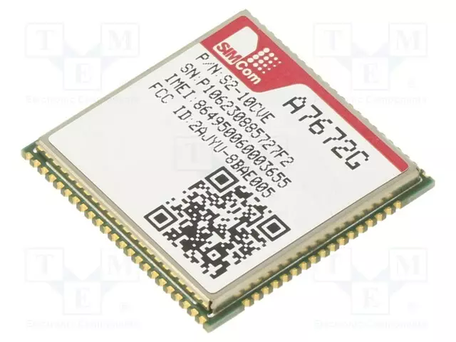 MODUULI: LTE - DOWN: 10MBPS - UP: 5MBPS - SMD - EDGE,GPRS,GSM,LTE CAT1 - M2M (GPRS/HSPA/LTE) moduulit - A7672G-LABE - 1