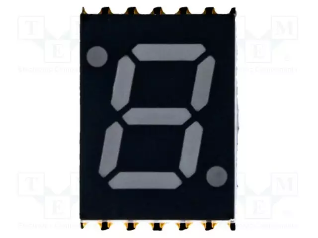 NÄYTTÖ: LED - 7-SEGMENTTINÄYTTÖ - 7MM - 0,28" - MERK.LKM: 1 - PUNAINEN - 7-segmenttinäytöt - OPS-S2811LE - 1
