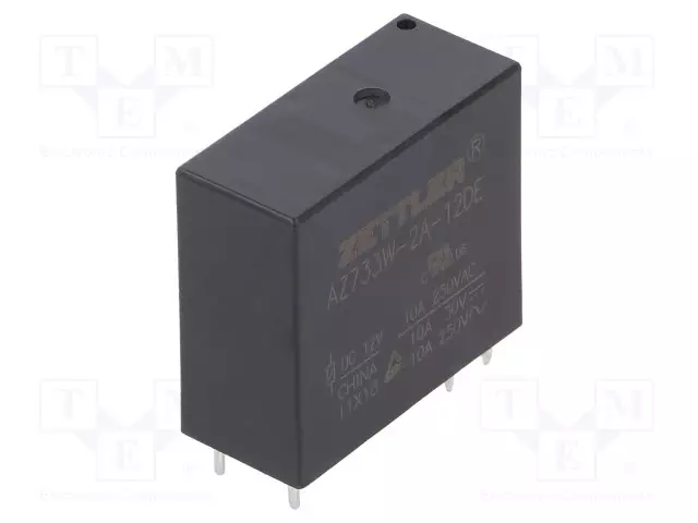 RELE - DPST-NO - UKELAN: 12VDC - 12A - 12A/277VAC - Pienoisreleet - AZ733W-2A-12DE - 1