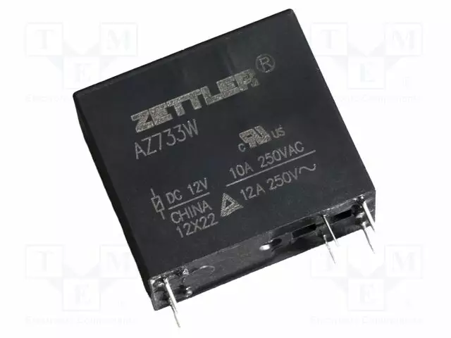 RELE - DPST-NO - UKELAN: 12VDC - 12A - 12A/277VAC - Pienoisreleet - AZ733W-2AE-12DE - 1