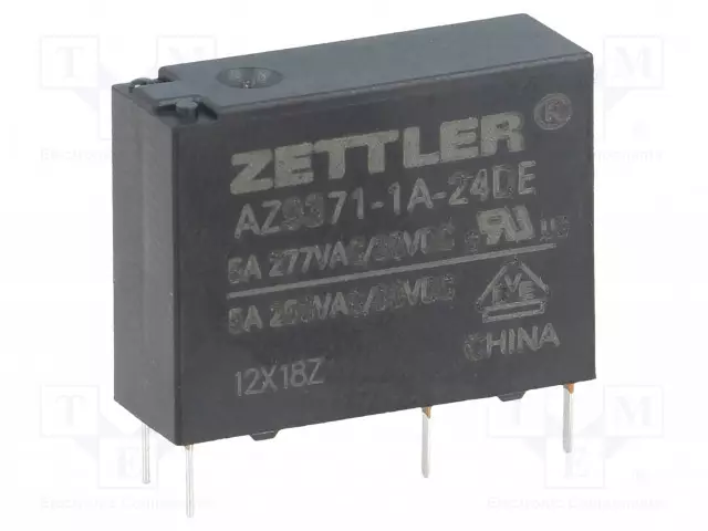 RELE - SPST-NO - UKELAN: 24VDC - 5A - 5A/277VAC - Pienoisreleet - AZ9371-1A-24DE - 1