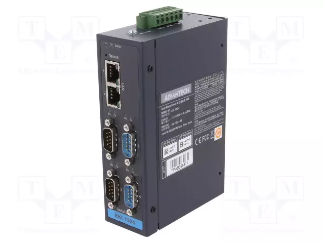 SARJAPORTTIPALVELIN - PORTTIEN LUKU: 6 - 12÷48VDC - RJ45 X2 - EKI - Teollisuusverkot - EKI-1524-CE - 1