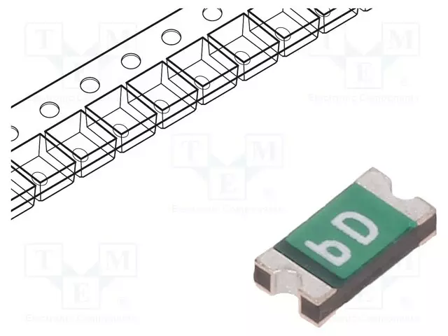 SULAKE: POLYMEERISULAKE PTC - 100MA - IMAX: 10A - SMD - 0ZCJ - 1206 - PTC sulakkeet - 0ZCJ0010FF2E - 1
