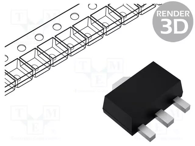 TRANSISTORI: NPN - BIPOLAARI - 50V - 7A - 1,3W - SOT89 - Transistorit - 2SC5569-TD-E - 1