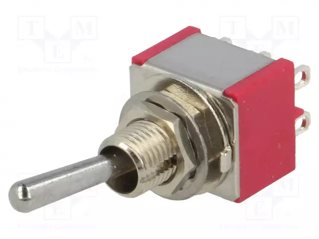 VIPUKYTKIN - ASENNOT: 2 - DPDT - ON-(ON) - 5A/125VAC - 5A/28VDC - -30÷85°C - Vipukytkimet - IC2501T1B1M1QE - 1