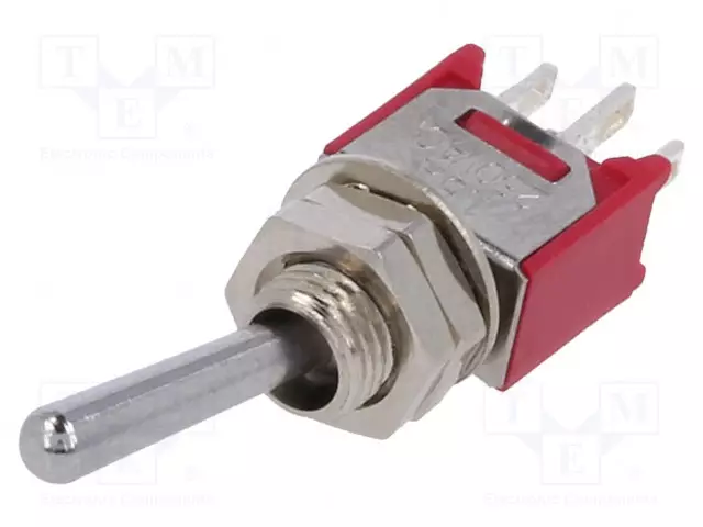 VIPUKYTKIN - ASENNOT: 3 - SP3T - ON-OFF-ON - 1,5A/250VAC - 3A/28VDC - Vipukytkimet - IC1202T1B1M1QE - 1