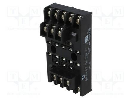 RELEKANTA - 10A - 250VAC - PANEELIASENNETTAVA - RUUVIPURISTIMET - SP4 - Releiden lisätarvikkeet - SP4-SF - 1