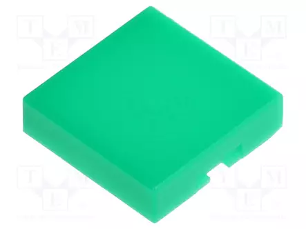 KYTKIMEN HATTU VALAISTUS: EI OLE - 12X12X3MM - VIHREÄ - UB - Standardikytkimet - AT4073F - 1