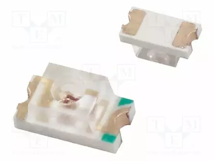 LED - KELTAVIHREÄ - SMD - 1206 - 14÷54MCD - 2,1÷2,5VDC - 3,2X1,6X0,7MM - Pintaliitos LED - 599-0260-007F - 1