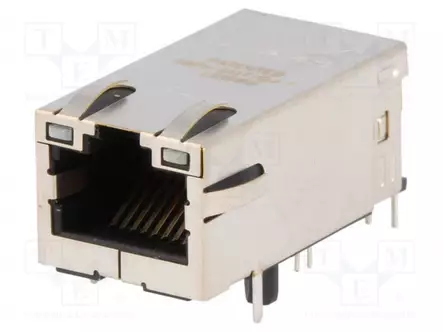 LIITIN: RJ45 - PISTORASIA - PIN: 8 - CAT: 5 - SUOJATTU - 8P8C - THT - RJ liittimet - 0826-1X1T-GJ-F - 1