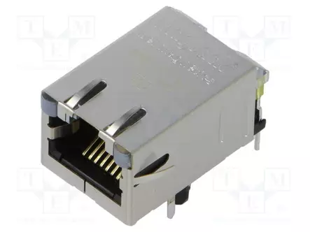 LIITIN: RJ45 - PISTORASIA - PIN: 8 - CAT: 5 - SUOJATTU - 8P8C - THT - RJ liittimet - 08B0-1X1T-06-F - 1