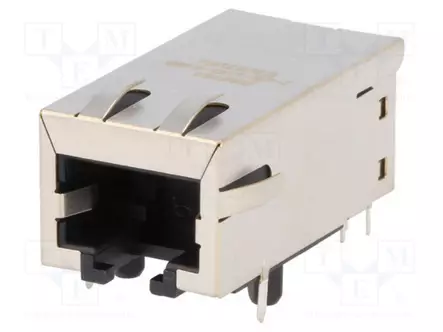 LIITIN: RJ45 - PISTORASIA - PIN: 8 - CAT: 5 - SUOJATTU,POE - 8P8C - THT - RJ liittimet - 0813-1X1T-57-F - 1