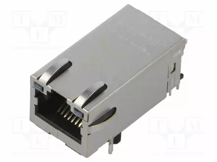 LIITIN: RJ45 - PISTORASIA - PIN: 8 - CAT: 5 - SUOJATTU,POE - 8P8C - THT - RJ liittimet - 0826-1L1T-57-F - 1