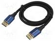 KAAPELI - DISPLAYPORT-PISTOKE,MOLEMMIN PUOLIN - PVC - TEKSTIILI - HDMI, DVI, DisplayPort johdot - HCELF - 1