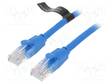 PATCH KAAPELI - U/UTP - CAT: 6 - RJ45-PISTOKE,MOLEMMIN PUOLIN - CCA - 1M - RJ45 Ethernet kaapelit - IBELF - 1