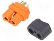 LIITIN: VIRTA- DC - PISTOKE - NAARAS - XT60 - 30A - 500V - PIN: 3 - SUORA - DC liittimet - XT60I-F - 1