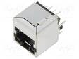 LIITIN: RJ45 - PISTORASIA - PIN: 8 - SUOJATTU,LED DIODIN KANSSA - 8P8C - RJ liittimet - SI-46014-F - 1