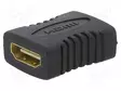 HDMI ADAPTERI -PISTORASIA,MOLEMMIN PUOLIN - MUSTA - HDMI, DVI, DisplayPort johdot - A-HDMI-FF - 1