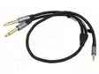 KAAPELI - JACK 3,5MM 3PIN PISTOKE,6,3MM PLUGI X2 - 1M - Muut audio-videokaapelit - BARHF - 1