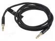 KAAPELI - JACK 3,5MM 3PIN PISTOKE,MOLEMMIN PUOLIN - 1M - MUSTA - Muut audio-videokaapelit - BAXBF - 1