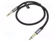 KAAPELI - JACK 6,3 MM 2PIN PISTOKE,MOLEMMIN PUOLIN - 1M - MUSTA - Muut audio-videokaapelit - BASHF - 1