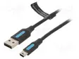 KAAPELI - USB 2.0 - USB A PISTOKE,USB B PIENOISPISTOKE - 1M - MUSTA - USB kaapelit ja adapterit - COMBF - 1
