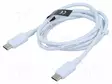 KAAPELI - USB 2.0 - USB C PISTOKE,MOLEMMIN PUOLIN - NIKKELÖITY - 1M - USB kaapelit ja adapterit - TRCSF - 1