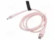 KAAPELI - USB 2.0 - USB C PISTOKE,MOLEMMIN PUOLIN - NIKKELÖITY - 1M - USB kaapelit ja adapterit - TRDPF - 1