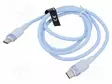KAAPELI - USB 2.0 - USB C PISTOKE,MOLEMMIN PUOLIN - NIKKELÖITY - 1M - USB kaapelit ja adapterit - TRDSF - 1