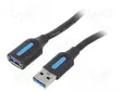 KAAPELI - USB 3.0 - USB A RASIA,USB A PISTOKE - NIKKELÖITY - 1M - USB kaapelit ja adapterit - CBHBF - 1