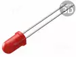 LED - PUNAINEN - 3MM - 30MCD - 35° - 2VDC - Pyöreät LEDit - 3HD-F - 1