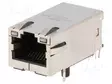 LIITIN: RJ45 - PISTORASIA - PIN: 8 - CAT: 5E - SUOJATTU,POE+ - 8P8C - THT - RJ liittimet - 0826-1X1T-23-F - 1