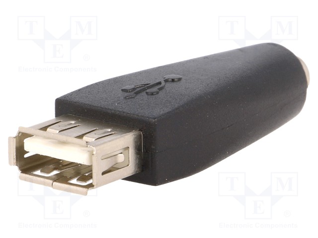 ADAPTERI - USB 2.0 - JACK 3,5MM 3PIN PISTORASIA,USB A RASIA - USB kaapelit ja adapterit - USB-AFJACK3.5F - 1