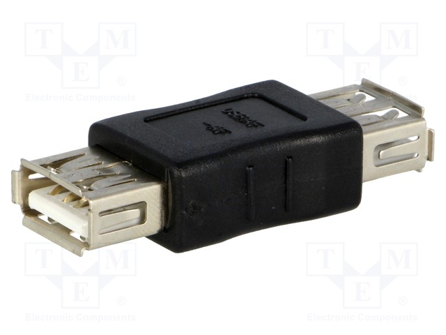 ADAPTERI - USB 2.0 - USB A RASIA,MOLEMMIN PUOLIN - USB kaapelit ja adapterit - USB-AFAF - 1