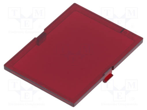 ETUPANEELI - ILMAN KEHYSTÄ,VARREN KANSSA - LÄPIKUULTAVA PUNAINEN - DIN kiskokotelot - IT-P05020821F - 1