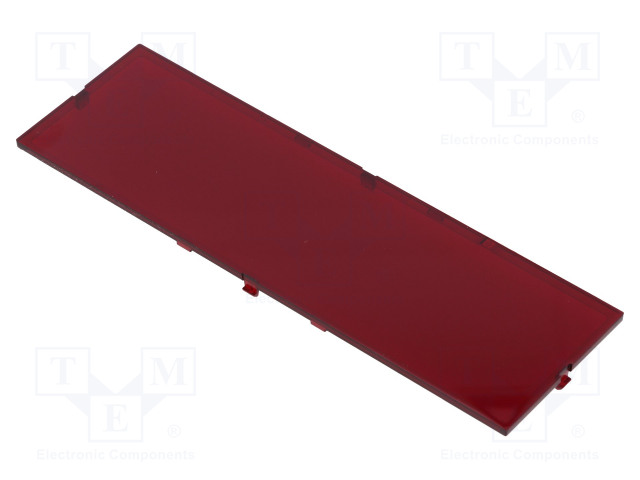 ETUPANEELI - ILMAN KEHYSTÄ,VARREN KANSSA - LÄPIKUULTAVA PUNAINEN - DIN kiskokotelot - IT-P05080821F - 1