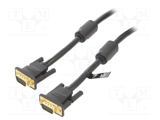KAAPELI - D-SUB 15PIN HD-PISTOKE,MOLEMMIN PUOLIN - TUPLASUOJATTU - HDMI, DVI, DisplayPort johdot - DADBF - 1