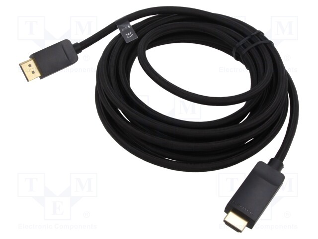 KAAPELI - DISPLAYPORT-PISTOKE,MOLEMMIN PUOLIN - PVC - TEKSTIILI - HDMI, DVI, DisplayPort johdot - HCCBF - 1