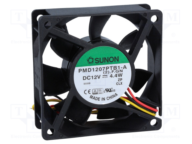 LAITETUULETIN - DC - 12VDC - 70X70X25MM - 83,25M3/H - 45DBA - DC 12V tuulettimet - PMD1207PTB1AF - 1
