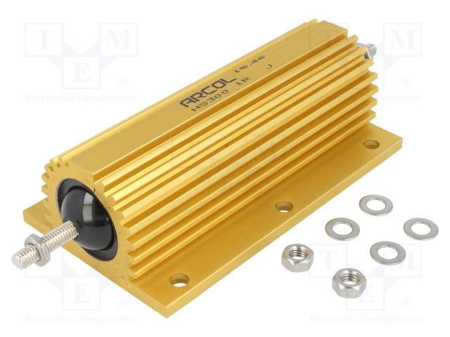 LANKAVASTUS - RUUVATTUOHM - 300W - ±1% - 2,5KV - 128X72,5X41,8MM - Tehovastukset - HS300-0R56F - 1