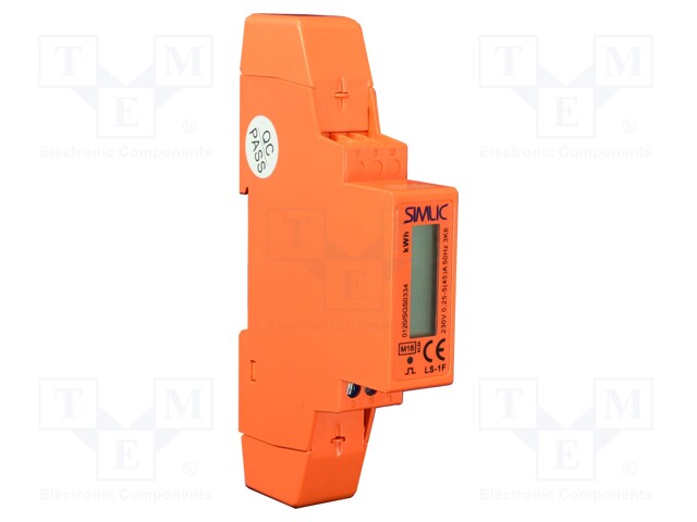 LASKURI - DIGITAALINEN,ASENNUS-DIN-KISKOLLE - 1-VAIHEINEN - LCD - Digitaaliset paneelimittarit - SIMLIC-LS-1F - 1