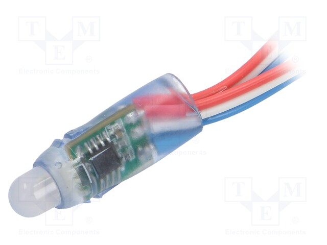 LED - RGB - IP65 - 140° - Ø12MM - OHJAIN: UCS1903,WS2811 - 12VDC - LED nauhat ja modulit - P012001NB3SF - 1